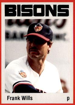1987 Pucko Buffalo Bisons #23 Frank Wills Front