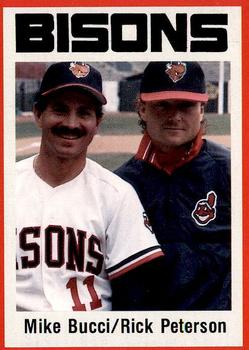 1987 Pucko Buffalo Bisons #26 Mike Bucci / Rick Peterson Front