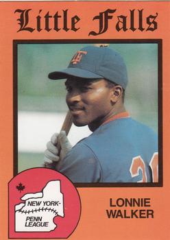 1988 Pucko Little Falls Mets #14 Lonnie Walker Front