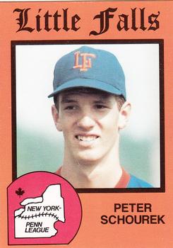 1988 Pucko Little Falls Mets #22 Pete Schourek Front