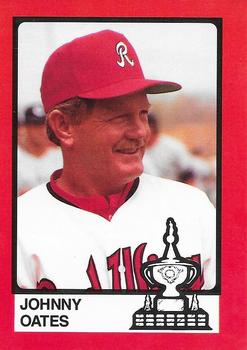 1988 Pucko Rochester Red Wings Governor's Cup #30 Johnny Oates Front