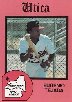 1988 Pucko Utica Blue Sox #10 Eugenio Tejada Front