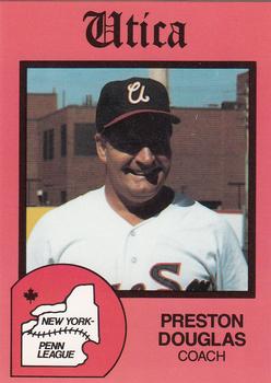1988 Pucko Utica Blue Sox #27 Preston Douglas Front