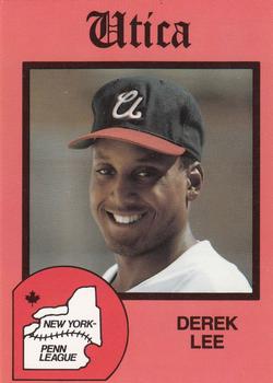 1988 Pucko Utica Blue Sox #7 Derek Lee Front