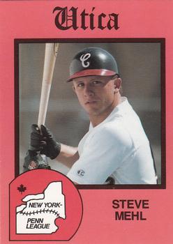 1988 Pucko Utica Blue Sox #8 Steve Mehl Front
