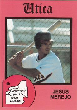 1988 Pucko Utica Blue Sox #9 Jesus Merejo Front