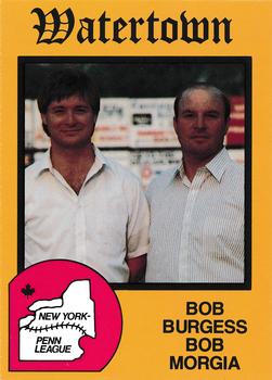 1988 Pucko Watertown Pirates #35 Bob Burgess / Bob Morgia Front
