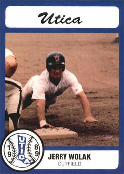 1989 Pucko Utica Blue Sox #27 Jerry Wolak Front