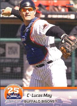 2012 Choice Buffalo Bisons #13 Lucas May Front