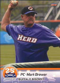 2012 Choice Buffalo Bisons #27 Mark Brewer Front