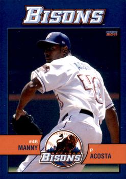 2011 Choice Buffalo Bisons #01 Manny Acosta Front