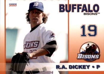 2010 Choice Buffalo Bisons #8 R.A. Dickey Front