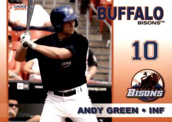 2010 Choice Buffalo Bisons #11 Andy Green Front