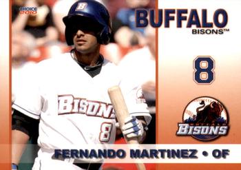 2010 Choice Buffalo Bisons #16 Fernando Martinez Front
