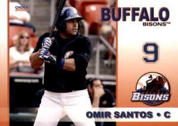 2010 Choice Buffalo Bisons #22 Omir Santos Front