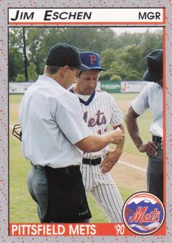 1990 Pucko Pittsfield Mets #25 Jim Eschen Front