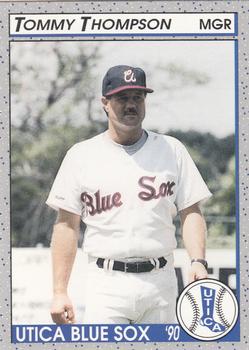 1990 Pucko Utica Blue Sox #25 Tommy Thompson Front