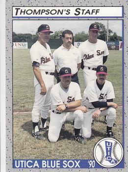 1990 Pucko Utica Blue Sox #26 Bill Ballou / Charlie Lau Jr. / Ron McKay / Rick Ray Front