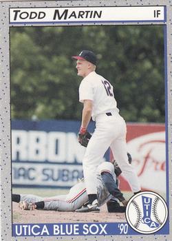 1990 Pucko Utica Blue Sox #2 Todd Martin Front