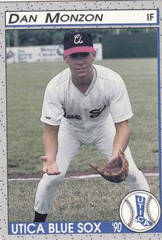 1990 Pucko Utica Blue Sox #3 Dan Monzon Front