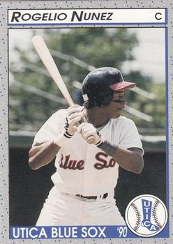 1990 Pucko Utica Blue Sox #4 Rogelio Nunez Front