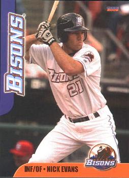 2009 Choice Buffalo Bisons #6 Nick Evans Front