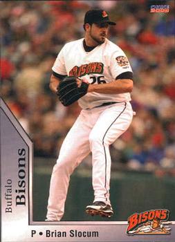 2008 Choice Buffalo Bisons #20 Brian Slocum Front