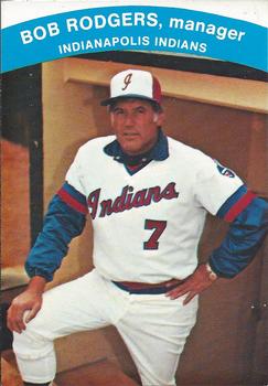 1984 Indianapolis Indians #2 Bob Rodgers Front