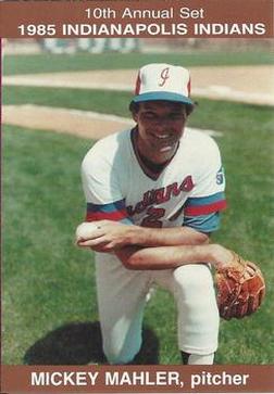 1985 Indianapolis Indians #16 Mickey Mahler Front