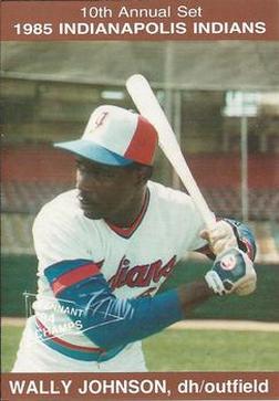 1985 Indianapolis Indians #21 Wally Johnson Front