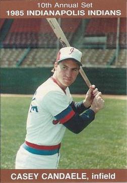 1985 Indianapolis Indians #25 Casey Candaele Front