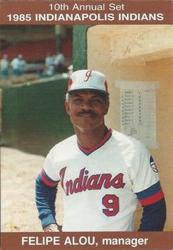 1985 Indianapolis Indians #2 Felipe Alou Front