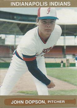 1986 Indianapolis Indians #12 John Dopson Front