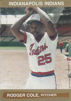 1986 Indianapolis Indians #17 Rodger Cole Front