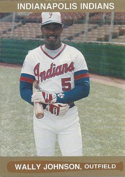 1986 Indianapolis Indians #19 Wallace Johnson Front