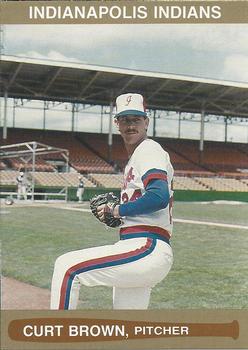 1986 Indianapolis Indians #25 Curt Brown Front