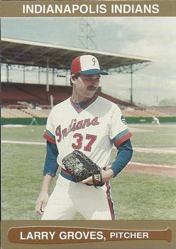 1986 Indianapolis Indians #27 Larry Groves Front