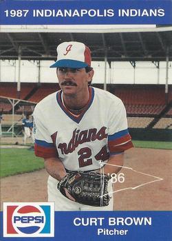 1987 Indianapolis Indians #13 Curt Brown Front