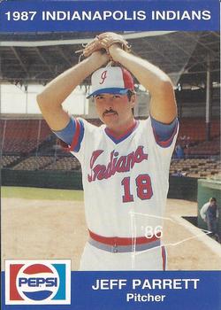 1987 Indianapolis Indians #17 Jeff Parrett Front