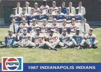 1987 Indianapolis Indians #1 Team Photo Front