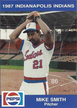 1987 Indianapolis Indians #23 Mike Smith Front