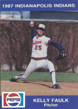 1987 Indianapolis Indians #24 Kelly Faulk Front