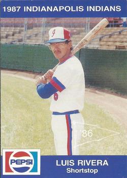 1987 Indianapolis Indians #27 Luis Rivera Front