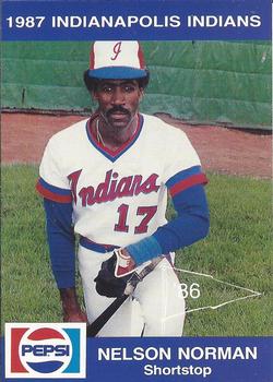 1987 Indianapolis Indians #29 Nelson Norman Front