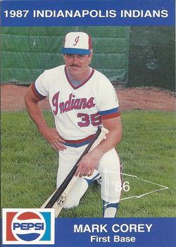 1987 Indianapolis Indians #30 Mark Corey Front