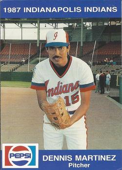 1987 Indianapolis Indians #31 Dennis Martinez Front