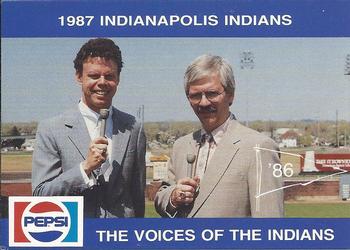 1987 Indianapolis Indians #34 Voices of the Indians Front