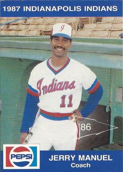 1987 Indianapolis Indians #5 Jerry Manuel Front