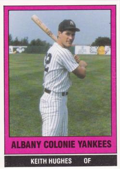 1986 TCMA Albany-Colonie Yankees #7 Keith Hughes Front