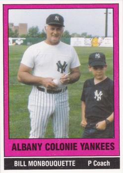 1986 TCMA Albany-Colonie Yankees #8 Bill Monbouquette Front